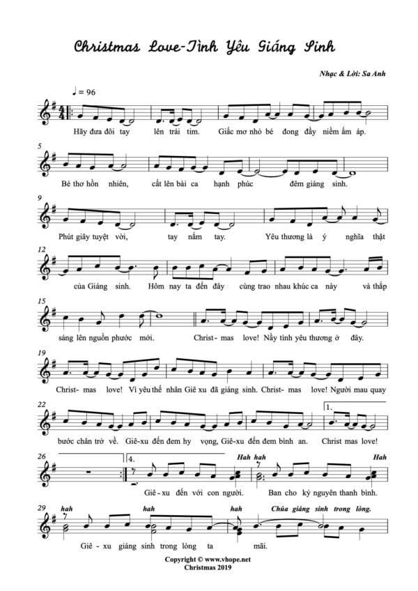 Sheet Christmas Love