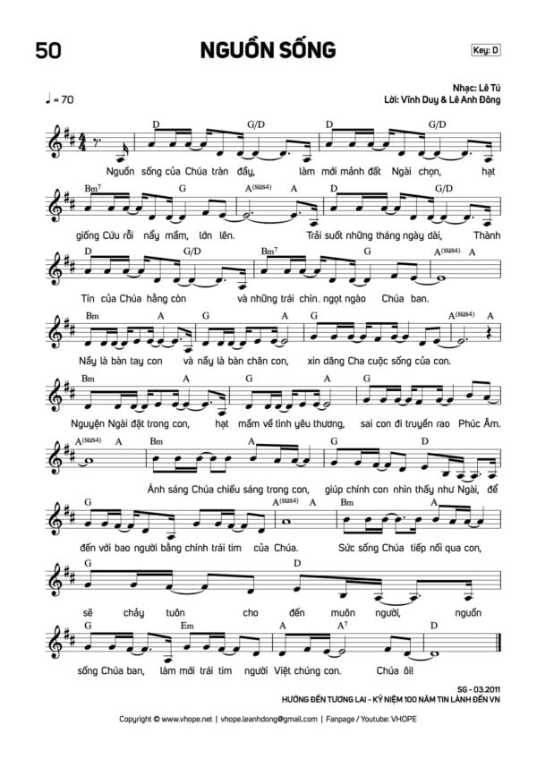 Sheet Nguồn Sống